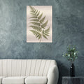Amber Fern botanical wall art printed on brushed aluminium — product image 1