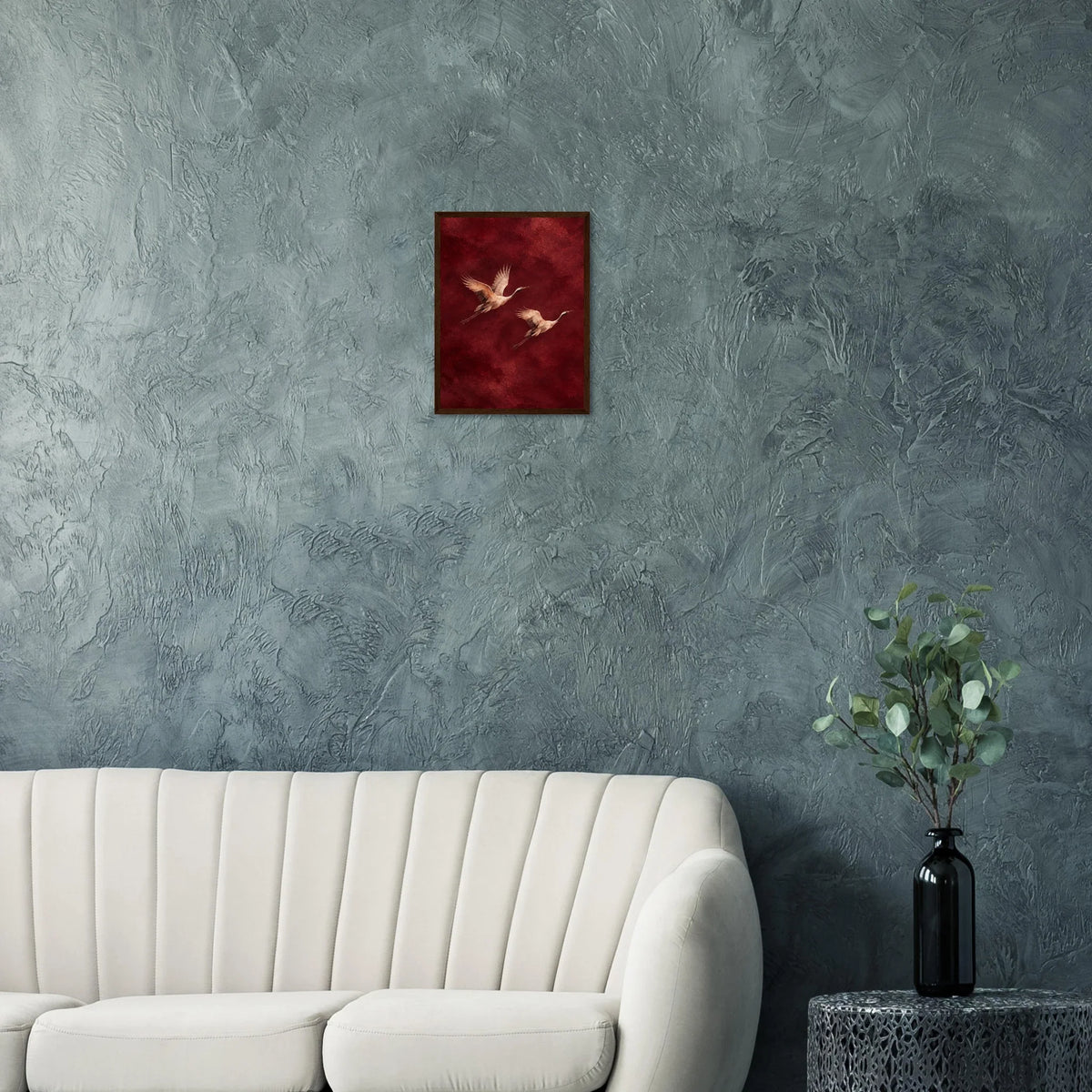 Burgundy Flight — ClassiqueNest framed wall art