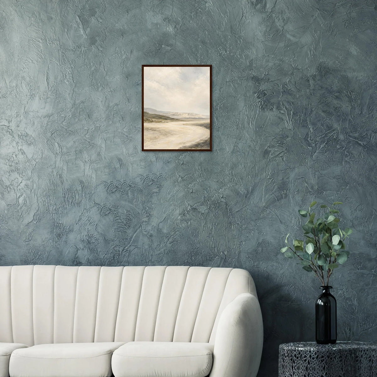 Soft Amber Horizon physical framed wall art by ClassiqueNest