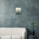 Sage Mountain Forest green mountain and forest artwork on glossy acrylic — product view 2