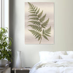 Amber Fern botanical wall art printed on brushed aluminium — product image 12