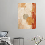 Amber Stillness warm abstract wall art printed on glossy acrylic in ochre sage and terracotta — image 12
