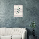 Eucalyptus Spray sage botanical wall art printed on brushed aluminium — product image 3
