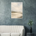 Soft Amber Horizon neutral landscape framed wall art with soft curves — product image 12