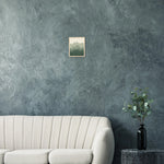 Mistbound Mountains sage green mountain and forest framed landscape art — product image 2