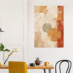 Amber Stillness warm abstract wall art printed on glossy acrylic in ochre sage and terracotta — image 13