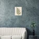 Soft Fern delicate green botanical artwork on glossy acrylic — product view 5
