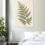 Soft Fern delicate green botanical artwork on glossy acrylic — product view 12