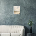 Soft Amber Horizon neutral landscape framed wall art with soft curves — product image 5