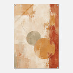 Amber Stillness warm abstract wall art printed on glossy acrylic in ochre sage and terracotta — image 11