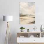 Sage Stone Valley beige stone and sage landscape artwork on glossy acrylic — product view 10