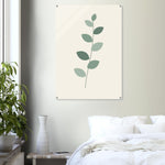 Eucalyptus Leaf soft sage botanical artwork on glossy acrylic — product view 12