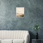 Earthtone Stillness neutral abstract framed wall art in warm earthy tones — product image 5