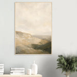 Earthtone Stillness neutral abstract framed wall art in warm earthy tones — product image 24