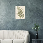 Soft Fern delicate green botanical artwork on glossy acrylic — product view 4