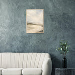 Soft Amber Horizon neutral landscape framed wall art with soft curves — product image 15