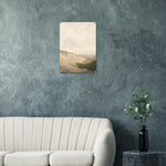 Earthtone Horizon soft neutral landscape artwork on glossy acrylic — product view 4