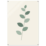 Eucalyptus Leaf soft sage botanical artwork on glossy acrylic — product view 6