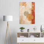 Amber Stillness warm abstract wall art printed on glossy acrylic in ochre sage and terracotta — image 10