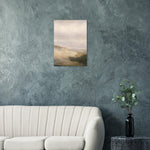 Amber Earth atmospheric abstract artwork printed on brushed aluminium — product image 3