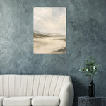 Sage Stone Valley beige stone and sage landscape artwork on glossy acrylic — product view 1