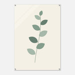 Eucalyptus Leaf soft sage botanical artwork on glossy acrylic — product view 7