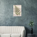 Amber Fern botanical wall art printed on brushed aluminium — product image 3