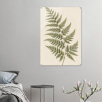 Soft Fern delicate green botanical artwork on glossy acrylic — product view 8