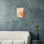 Amber Stillness warm abstract wall art printed on glossy acrylic in ochre sage and terracotta — image 5