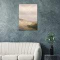 Amber Earth atmospheric abstract artwork printed on brushed aluminium — product image 1