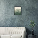 Mistbound Mountains sage green mountain and forest framed landscape art — product image 16