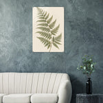 Soft Fern delicate green botanical artwork on glossy acrylic — product view 1