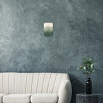 Sage Mountain Forest green mountain and forest artwork on glossy acrylic — product view 3
