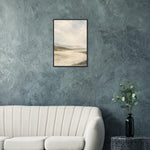 Soft Amber Horizon neutral landscape framed wall art with soft curves — product image 13