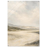Sage Stone Valley beige stone and sage landscape artwork on glossy acrylic — product view 6