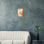 Amber Stillness warm abstract wall art printed on glossy acrylic in ochre sage and terracotta — image 3