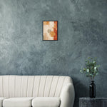Amber Stillness textured abstract framed wall art in ochre sage and terracotta on ivory — image 12