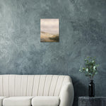 Amber Earth atmospheric abstract artwork printed on brushed aluminium — product image 2