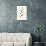 Eucalyptus Leaf soft sage botanical artwork on glossy acrylic — product view 4