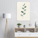 Eucalyptus Leaf soft sage botanical artwork on glossy acrylic — product view 10