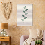 Eucalyptus Spray sage botanical wall art printed on brushed aluminium — product image 11