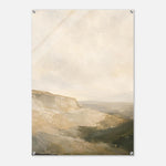 Earthtone Horizon soft neutral landscape artwork on glossy acrylic — product view 7