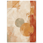 Amber Stillness warm abstract wall art printed on glossy acrylic in ochre sage and terracotta — image 14
