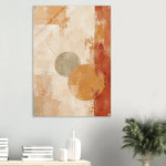 Amber Stillness warm abstract wall art printed on glossy acrylic in ochre sage and terracotta — image 7