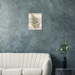 Amber Fern botanical wall art printed on brushed aluminium — product image 2
