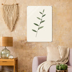 Olive Branch minimalist botanical art in green and charcoal on glossy acrylic — product view 11