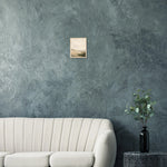 Earthtone Stillness neutral abstract framed wall art in warm earthy tones — product image 2