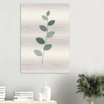 Eucalyptus Spray sage botanical wall art printed on brushed aluminium — product image 9