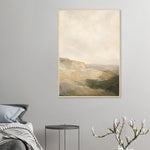 Earthtone Stillness neutral abstract framed wall art in warm earthy tones — product image 23