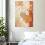 Amber Stillness warm abstract wall art printed on glossy acrylic in ochre sage and terracotta — image 8